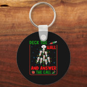 Funny Cna Deck The Halls Answer The Calls Nurse Ch Sleutelhanger (Voorkant)