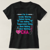 Funny CNA Humor Quote Trots Gecertificeerd Verplee T-shirt (Design voorkant)