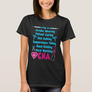 Funny CNA Humor Quote Trots Gecertificeerd Verplee T-shirt