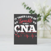 Funny CNA Nurse Certified Nursing Assistant Briefkaart (Staand voorkant)