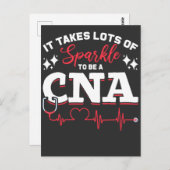 Funny CNA Nurse Certified Nursing Assistant Briefkaart (Voorkant / Achterkant)