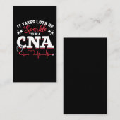 Funny CNA Nurse Certified Nursing Assistant Visitekaartje (Voorkant / Achterkant)