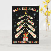 Funny Cna Nurse Christmas Medical Xmas Trees Nursi Kaart (Gele Bloem)