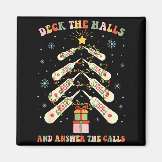 Funny Cna Nurse Christmas Medical Xmas Trees Nursi Magneet (Voorkant)