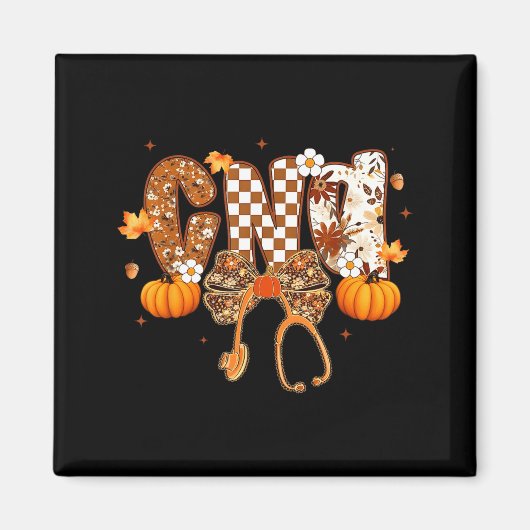 Funny Cna Nurse Coquette Bow Stethoscope Fall Girl Magneet (Voorkant)