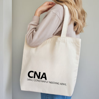Funny CNA Tote Bag Healthcare Worker Gift for Her
