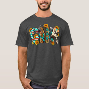Funny CNA Zurse Zonnebloemen Leopard Serape Mannen T-shirt
