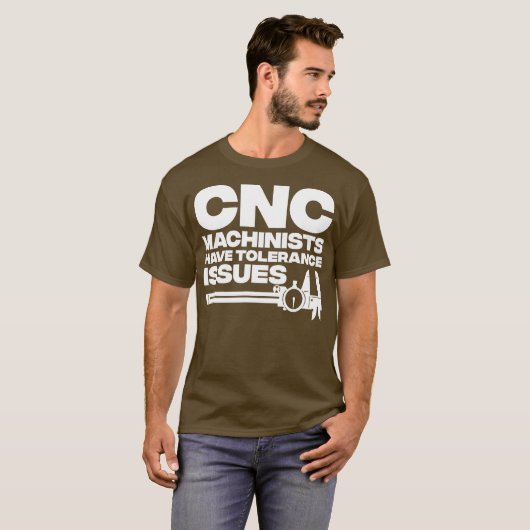Funny CNC Operator Design for Men Dad Machine T-shirt (Voorkant volledig)