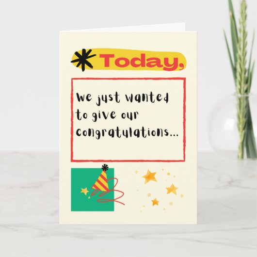 Funny Co-arbeider Birthday-kaart Kaart (Voorkant)