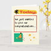 Funny Co-arbeider Birthday-kaart Kaart (Gele Bloem)