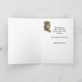 Funny Co-arbeider Retirement, Squirrel, Nuts Kaart (Binnen)