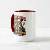 Funny Co-Worker | My Nice Button Is Out of Order Mok (Voorkant links)