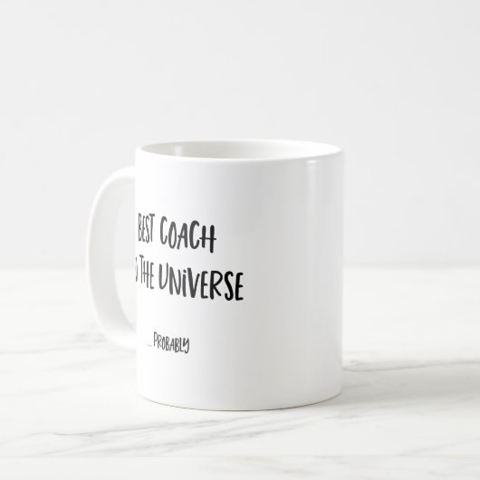 Funny coach mok - beste coach (Voorkant links)