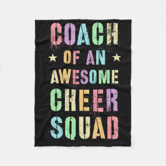 Funny Coach Of An Awesome Cheer Squad Trainer Teac Fleece Deken