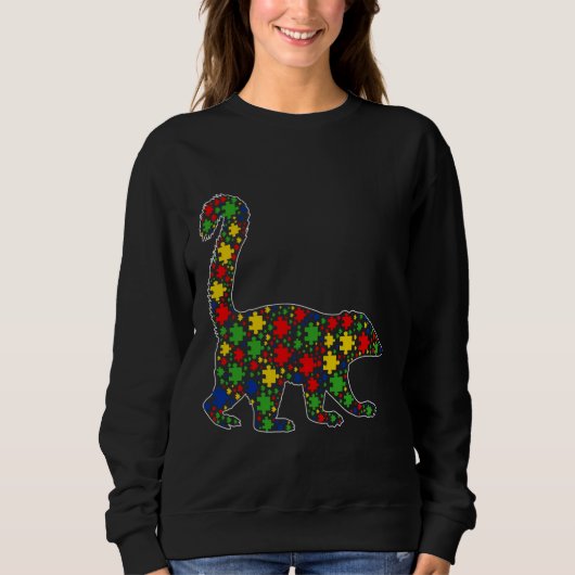 Funny Coati Animals Puzzle Piecessm Awareness Trui (Voorkant)