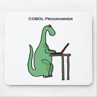 Funny COBOL Programmer Dinosaur Muismat
