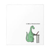 Funny COBOL Programmer Dinosaur Notitieblok (Voorkant)