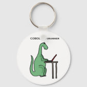 Funny COBOL Programmer Dinosaur Sleutelhanger (Voorkant)