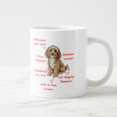 Funny Cockapoo Anatomy - Unique Valentine Gift Grote Koffiekop (Rechts)