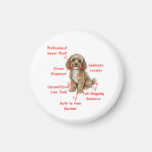 Funny Cockapoo Anatomy - Unique Valentine Gift Magneet (Voorkant)