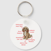 Funny Cockapoo Anatomy - Unique Valentine Gift Sleutelhanger (Voorkant)