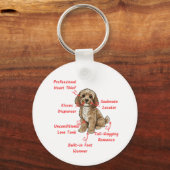 Funny Cockapoo Anatomy - Unique Valentine Gift Sleutelhanger (Achterkant)
