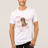 Funny Cockapoo Anatomy - Unique Valentine Gift Tri-Blend Shirt (Voorkant)
