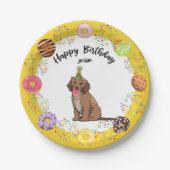 Funny Cockapoo Birthday Party Paper Bord (Voorkant)