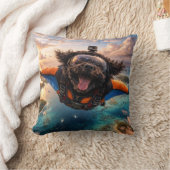 Funny Cockapoo Gift | Flying Dog Cushion Kussen (Deken)