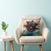 Funny Cockapoo Gift | Flying Dog Cushion Kussen (Stoel)