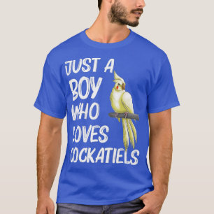 Funny Cockatiel Gift for Boys Kinder Bird Parrot T-shirt