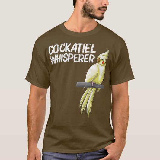Funny Cockatiel Gift for Men Women Bird Parrot T-shirt (Voorkant)