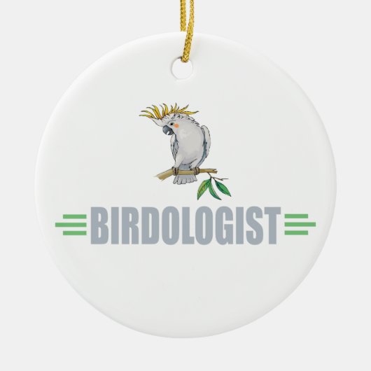 Funny Cockatiel Keramisch Ornament (Voorkant)