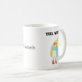 Funny Cockatiel Lover Gift Parrot Budgie Paraket Koffiemok (Voorkant rechts)