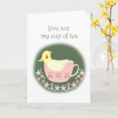 Funny Cockatiel Valetine's Day Anniversary Love Kaart (Gele Bloem)