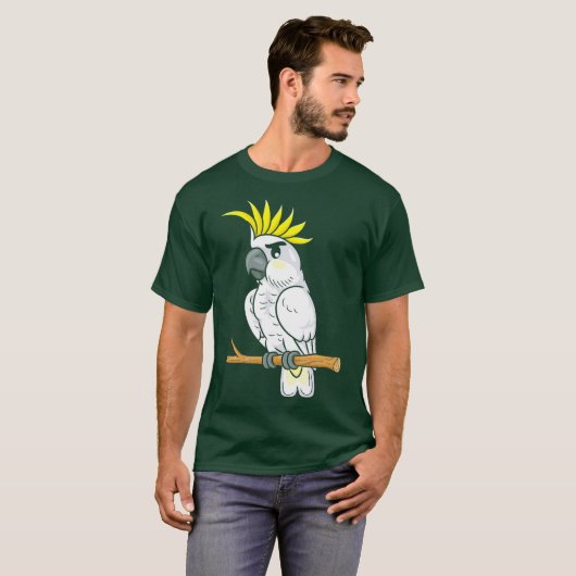 Funny Cockato Parrot Bird Lover T-shirt (Voorkant volledig)