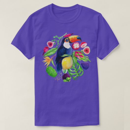 Funny Cockato Parrot in de boom T-shirt (Design voorkant)