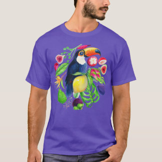 Funny Cockato Parrot in de boom T-shirt