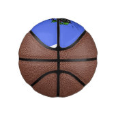 Funny cockatoo speelt rockgitaar cartoon basketbal (Rechts)