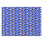 Funny cockatoo speelt rockgitaar cartoon tafelkleed (Voorkant (Horizontaal))