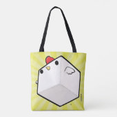 Funny Cockblock canvas tas (Achterkant)