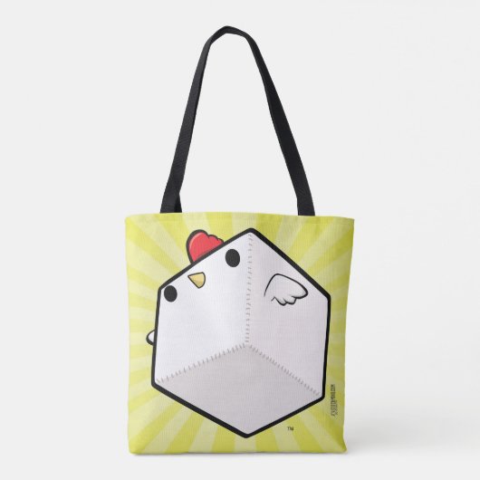 Funny Cockblock canvas tas (Achterkant)