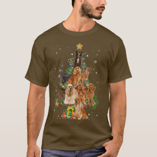 Funny Cocker Spaniel Dog Hondenliefhebber met kers T-shirt