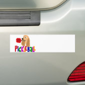 Funny Cocker Spaniel met Pickleball Paddle Bumpersticker (Op auto)