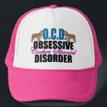 Funny Cocker Spaniel Trucker Pet<br><div class="desc">Ik heb OCD voor schattige cocker spaniel honden. Een of andere hondhumor met twee cockerspanielen bovenop de woorden Obsessief Cocker Spaniel Disorder maakt een leuk cadeau voor een eigenaar.</div>