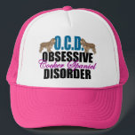 Funny Cocker Spaniel Trucker Pet<br><div class="desc">Ik heb OCD voor schattige cocker spaniel honden. Een of andere hondhumor met twee  cockerspanielen bovenop de woorden Obsessief Cocker Spaniel Disorder maakt een leuk cadeau voor een eigenaar.</div>
