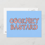 Funny cockney klootzak briefkaart (Voorkant / Achterkant)