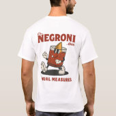 Funny Cocktail Lover Retro Drink Design T-shirt (Achterkant)