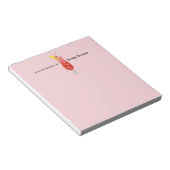 Funny Cocktail "van het bureau/de bar van" Notitieblok (Schuin)