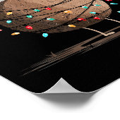 Funny Coconut Christmas Graphics Lights Lover  Poster (Hoek)